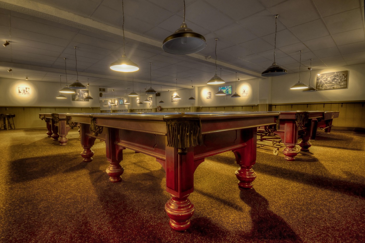 pool hall, pool, pool table, hdr, hall, table, sport, leisure, game, cue, snooker, billiard, ball, play, hobby, pub, act